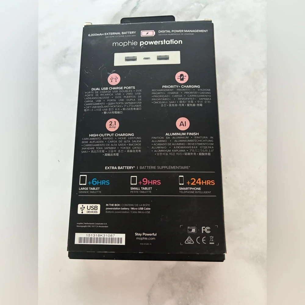 MOPHIE Rose Gold Powerstation with Dual USB Charge Ports - Picture 3 of 9